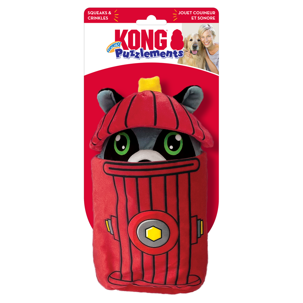 KONG KONG Puzzlements Surprise Fire Hydrant Dog Toy