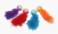 Multipet - Lattice Ball w/ Feather - 2pk. Assorted Colors