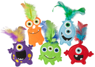 Multipet - Monsters with Catnip Cat Toy 12pc. Clipstrip