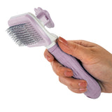 Nice Paws Self Cleaning Pet Slicker Grooming Brush