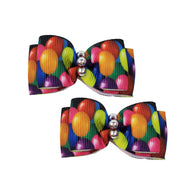 Max's Closet Hair Bows - Balloons (2 per card)