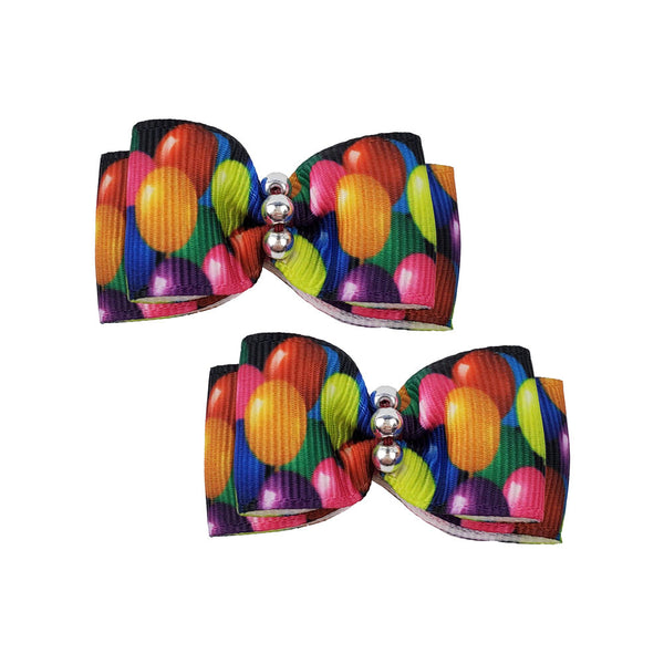 Max's Closet Hair Bows - Balloons (2 per card)