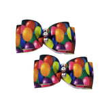 Max's Closet Hair Bows - Balloons (2 per card)