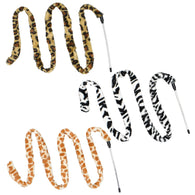 Multipet - Safari Cat Wands 5ft (60inches) Assorted Colors 12pc. Clip Strip