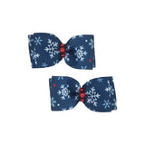Max's Closet Hair Bows - Sm Snowflakes (2 per card)