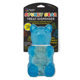 Spunky Pup Spunky Bear - Treat Dispensing Chew Toy with 1.5 oz Peanut Butter Treats