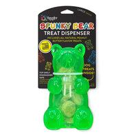 Spunky Pup Spunky Bear - Treat Dispensing Chew Toy with 1.5 oz Peanut Butter Treats