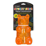 Spunky Pup Spunky Bear - Treat Dispensing Chew Toy with 1.5 oz Peanut Butter Treats