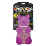 Spunky Pup Spunky Bear - Treat Dispensing Chew Toy with 1.5 oz Peanut Butter Treats