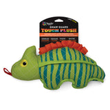 Spunky Pup Tough Plush Neon Lizard