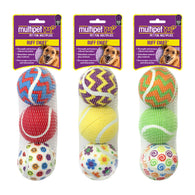 Multipet - Tennis Ball 3-Pack Assorted