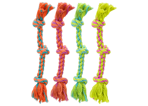 Multipet - Nuts For Knots 3-Knot Rope - 15"