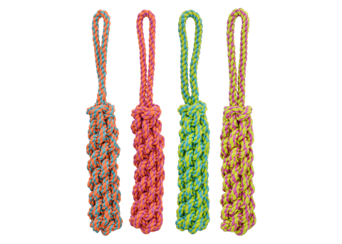 Multipet - Nuts For Knots Rope Tug w/ Braided Stick