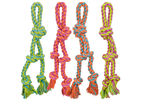 Multipet - Nuts For Knots Rope Tug w/2 Danglers