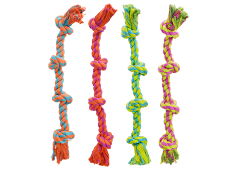 Multipet - Nuts For Knots 4-Knot Rope - 25"