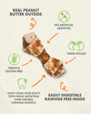 Canine Naturals Natural Peanut Butter Chew - Mini Knot (12 Pk)