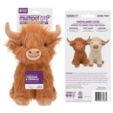 Multipet -  Highland Cow 8" (Tan/Cream)