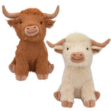 Multipet -  Highland Cow 8" (Tan/Cream)