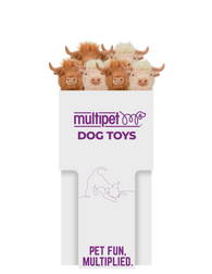 Multipet - Jumbo Highland Cow 12pc. Floor Display