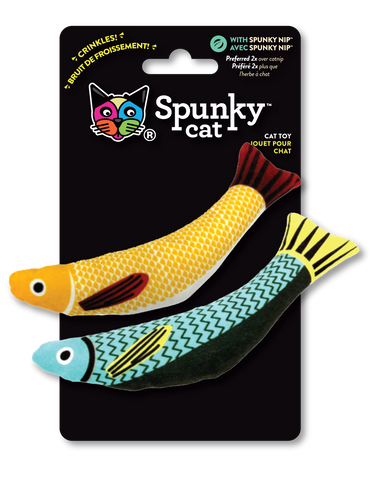 Spunky Pup Spunky Cat Fish 2pk