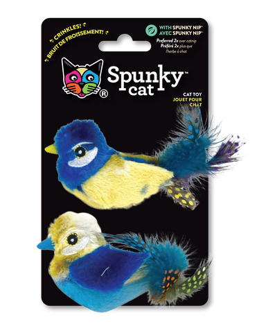 Spunky Pup Spunky Cat Birds 2pk