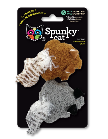 Spunky Pup Spunky Cat Mice 2pk