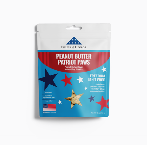 Spunky Pup Folds of Honor - Peanut Butter Patriot Paws
