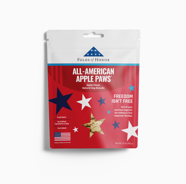 Spunky Pup Folds of Honor -  All-American Apple Paws