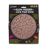 Spunky Pup Slow Feeder & Lick Pad Duo - Combo Bowl