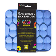 Spunky Pup Slow Feeder & Lick Pad Duo - Petal