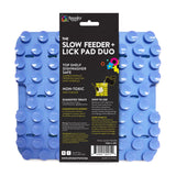 Spunky Pup Slow Feeder & Lick Pad Duo - Petal