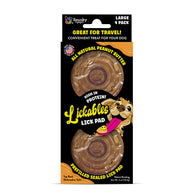 Spunky Pup Lickables - Round Peanut Butter Filled, 4pk