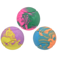 Multipet - TPR Foam Tennis Ball Assorted Swirled Colors