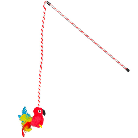 Multipet - Margaritaville Cat - Wand w/ Red Bird