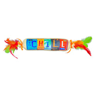 Multipet - Margaritaville Cat - Kicker w/ Feather "CHILL"