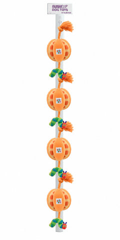 Multipet - Eric Carle - A Very Hungry Caterpillar Orange with Rope 15" 12pc Clip Strip