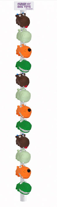 Multipet - Latex Mini Animal Assorted 18pc. Clip Strip