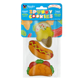 Spunky Pup Frosted Cookie - 3pk Lg (Ice Cream, Hotdog, Taco)