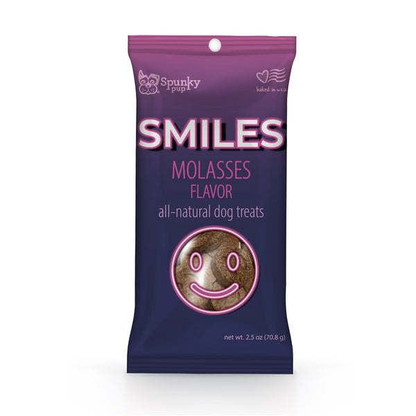 Spunky Pup Snack Pack -  Smiles, Molasses 2.5 oz