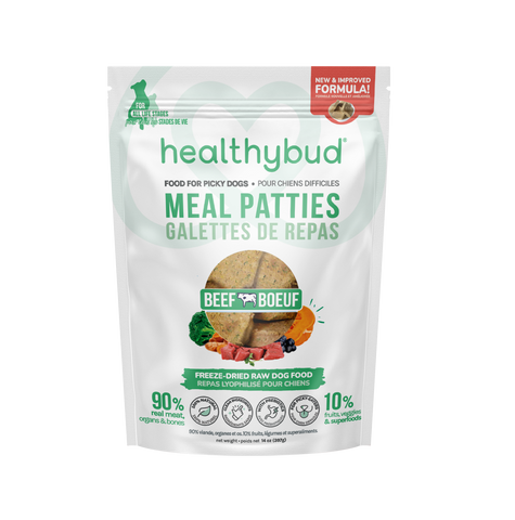 Healthybud Freeze-Dried Beef Meal Patties - 14 oz