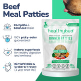 Healthybud Freeze-Dried Beef Meal Patties - 14 oz