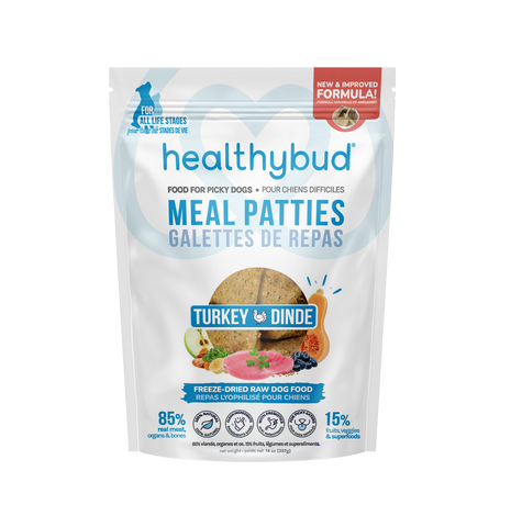 Healthybud Freeze-Dried Turkey Meal Patties - 14 oz