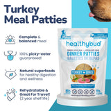 Healthybud Freeze-Dried Turkey Meal Patties - 14 oz