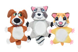 Multipet - Fuzzu Floppy Plush with Crinkle Asst. 12 pc. Clip Strip