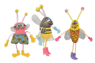 Multipet - Buzzed Bugs Plushed Bugs w/ Catnip Assorted
