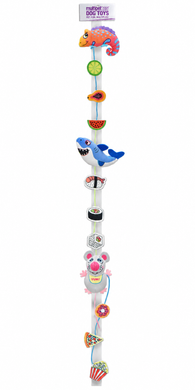 Multipet - Fuzzu Whack a Snack Cat Toy Asst. Animals  12 pc. Clip Strip