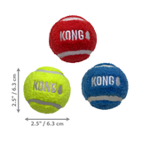 KONG Sport Softies Balls Assorted 3-Pk Md