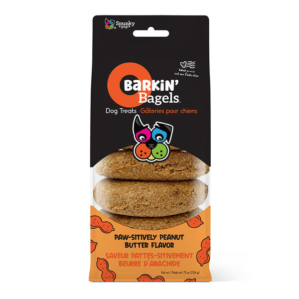 Spunky Pup Barkin' Bagels - Peanut Butter