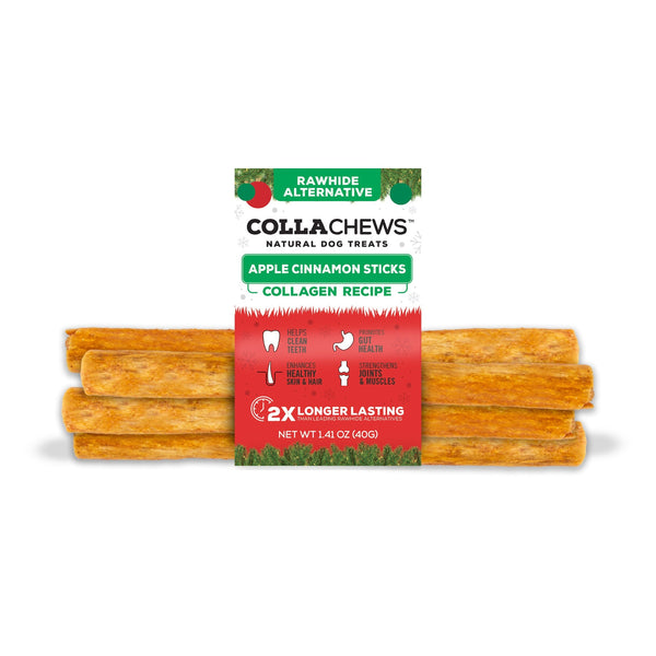 Colla Chews Apple Cinnamon Collagen Sticks 4 Pack
