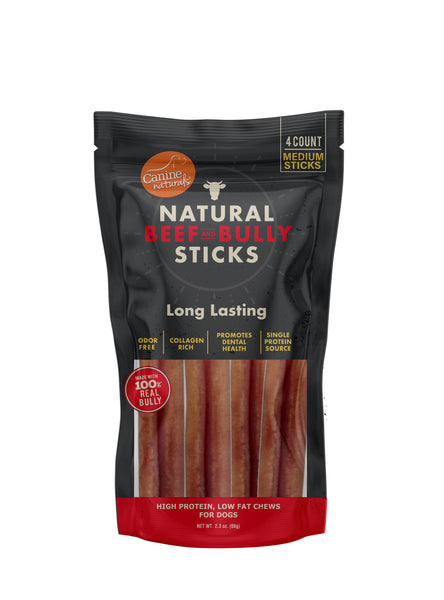 Canine Naturals Bully Chewers - Medium Sticks 4 ct.